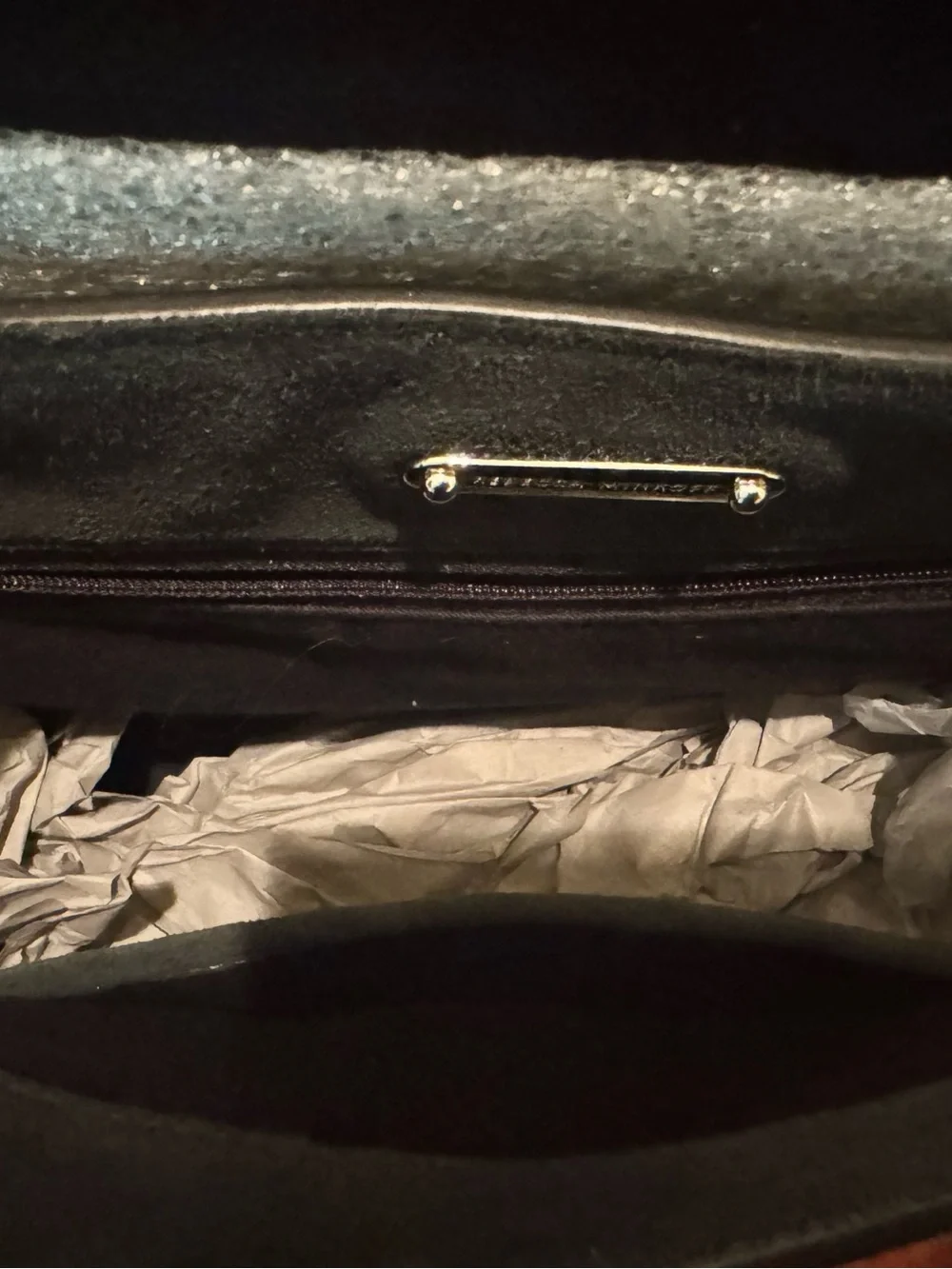 NWT Rebecca Minkoff Stella Suede and Leather Satchel in Pine